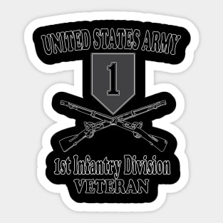 1st Infantry Division- Veteran Sticker